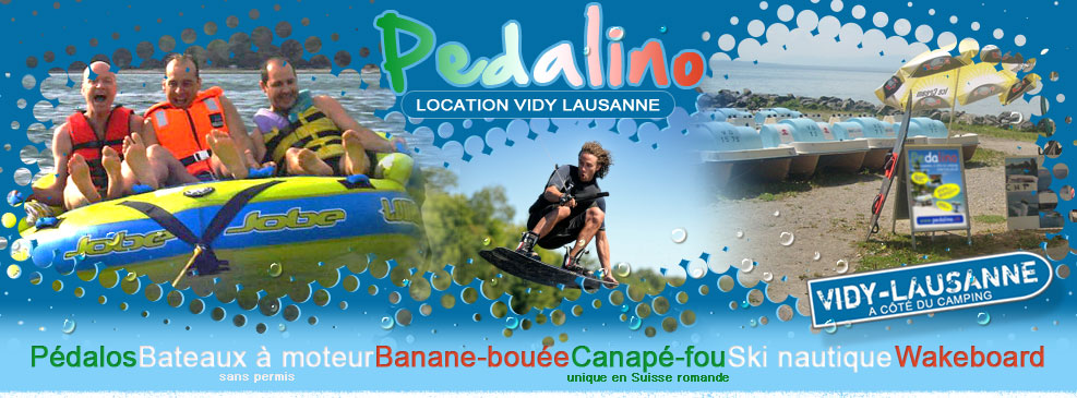 Pedalino - Location de Pédalos à Vidy Lausanne